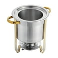 thumbnail image 6 of Round Soup Warmer Stainless Steel, Large Soup Chafer with Pot Lid and Fuel Holder, 6 of 16