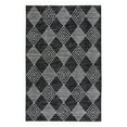 thumbnail image 2 of SAFAVIEH Kilim Elouise Diamond Polyester Area Rug, Black/Ivory, 6' x 6' Square, 2 of 10
