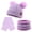 Light Purple, variant on Baby Girls Knitted Winter Hat Scarf Gloves Set Warm Twist Toddler Beanie Neck Warmer Kids Boys Hat with Pompom (Army Green)