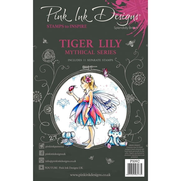 Tiger Lily A5 Clear Stamp Set