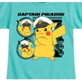 thumbnail image 3 of Pokémon - New Horizons - Captain Pikachu - Girls Fitted Short Sleeve T-Shirt, 3 of 6