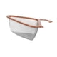 thumbnail image 4 of Cesta de drenaje en forma de cisne, cesta coladora triangular para fregadero, filtro de acero inoxidable, escurridor de alimentos, rejilla de cocina, Marrón, 4 of 9