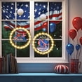 thumbnail image 5 of SHENGXINY 4th of July Decorations Window Hanging Decor Patriotic Independence Day LED Lights for Event Party and Scene Arrangement Decorations, 5 of 8