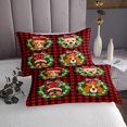 thumbnail image 3 of Erosebridal Cartoon Dogs Coverlet Set King For Kids,Plaid Checkered Bedding Set,Geometric Decor,Ultra Soft,3 Pieces, 3 of 5