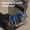 thumbnail image 6 of Ninecer Ergonomic Mesh Office Chair with Memory Foam Seat, Computer Desk Chair with Adjustable Lumbar Support & 3D Headrest, 90°Flip-up Arms, Black, 6 of 9