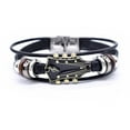 thumbnail image 2 of Ovzne Alloy Music Guitar Leather Bracelet – Wearable Tribute To Musicians, 2 of 2