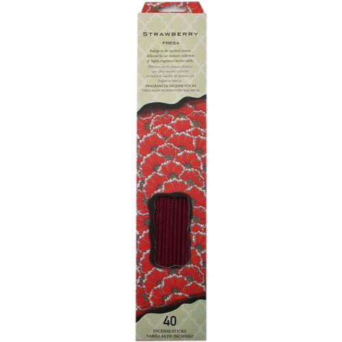Incense Sticks, Strawberry, 40 Pack