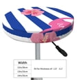 thumbnail image 4 of Lsque Pink Flamingo Round Bar chair cushion covers Velvet Fabric Premium Comfort Protects from Scratches and Stains for 14-17 Inch Chair- 12 inch, 4 of 7