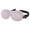 Peony Pink, variant on Bucky Blue Jade Chevron Sleep Eye Mask