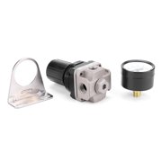 Yosoo Pneumatic Regulator Adjustable Air Pressure Compressor Control Valve Gauge G1/4 Connection,Pneumatic Air Pressure Regulator, Air Pressure Regulator