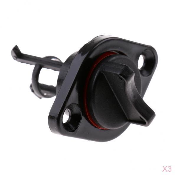 3x Retained Screw Type Nylon Drain Plug for Boats Fits Diameter Hole