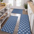 thumbnail image 2 of Blue Bigfoot Pattern Kitchen Rugs Sets Of 3,Kitchen Runner Rugs Non Skid Washable,Decorative Kitchen Floor Mats for Kitchen,Sink,Laundry,17"x30"+ 17"x47" + 17"x59", 2 of 6