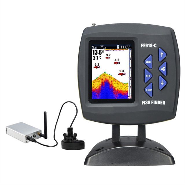 Remote Control Bait Boat Fish Finder 3.5" LCD Perating Range 300m Depth Range 100M Wireless ,Fishing Observation Device