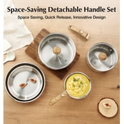 Koch Systeme CS 11 Piece Stainless Steel Cookware Set with Removable Handle