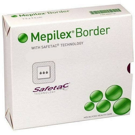 Molnlycke 295600 Mepilex Border Foam Dressing 6" x 8" - Box of 5