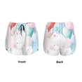 thumbnail image 5 of Vsdgher Cute Elephant Print Women's Running Double Layer Shorts High Waisted with Pockets Elastic Yoga Workout Athletic Gym Sports, 5 of 8
