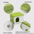 thumbnail image 4 of Cat House TSEHOOHOO, de plástico, apilable, aislante, verde, 4 of 7