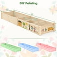 thumbnail image 3 of Gymax Wooden Raised Garden Bed w/ 2 Planter Boxes Divider Open-Ended Base for Flower, 3 of 10
