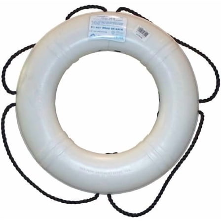   Inc. USCG Approved Dolphin Life Ring Buoy (White, 24-Inch)$$Watercraft