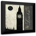 thumbnail image 1 of Sophie 6 15x15 Black Modern Framed Museum Art Print Titled - London Moon, 1 of 5