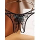 thumbnail image 1 of Braguitas transparentes con entrepierna abierta y bordado floral - Lencería y ropa interior sensual para mujer, 1 of 4