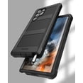 thumbnail image 5 of Encased Falcon With Kickstand Designed for Samsung Galaxy S22 Ultra Belt Clip Case, Full Body Protective Phone Case with Holster (Black), 5 of 9