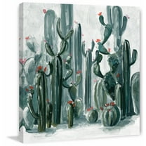 Marmont Hill Mh-Jultcn-40-C-32 32" X 32" "Cactus Garden I" Frameless Giclee Painting On