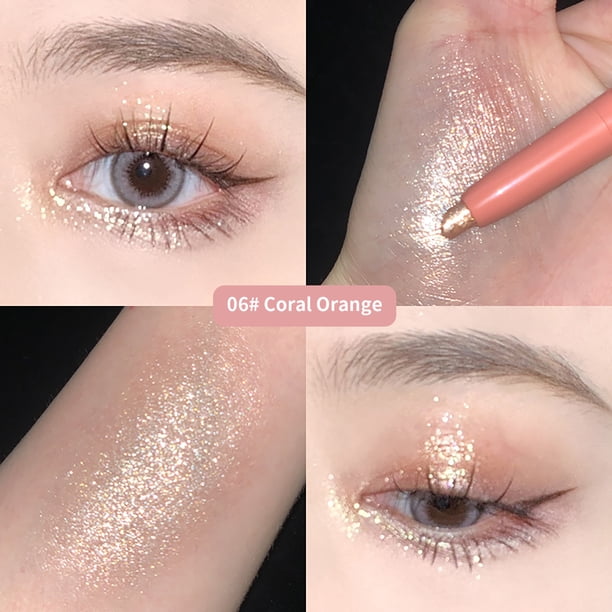 Lápiz delineador de ojos de gel de alto brillo con doble punta para maquillaje de ojos.
