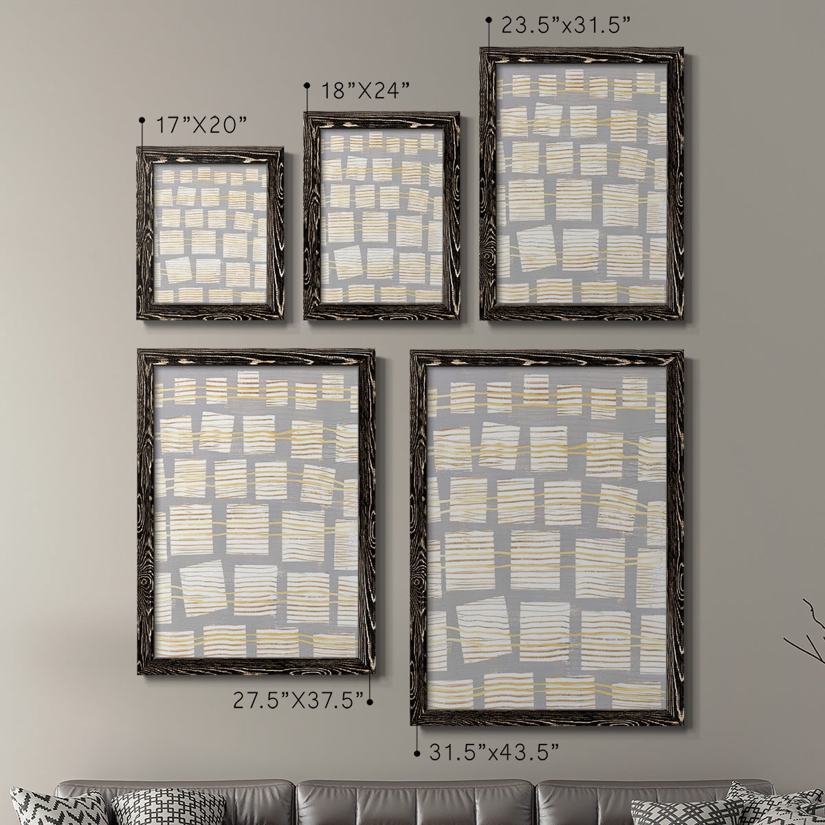 Networks I - Premium Framed Canvas 2 Piece Set - Ready to Hang