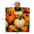 thumbnail image 2 of Thanksgiving Canvas Picnic Mat - Waterproof Outdoor Blanket for Picnics, Beach, Camping - Large Size, Portable and Durable Mat with Carry Strap and Corner Pockets for Stakes, 2 of 6