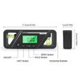 thumbnail image 3 of Compact Digital Angle Finder with Magnetic Base and Backlit LCD for Precision Woodworking and Automotive Use, 3 of 6