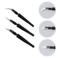 thumbnail image 2 of 3pcs Professional Ceramic Pointed Electronic Tweezers Practical Design, 2 of 9