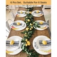 thumbnail image 4 of 13 Inch Round Placemats Set of 6, Christmas Tree Non Slip Heat Insulation PP Table Mats, Winter Snowflake Xmas Pink Pine Tree Washable Place Mats for Kitchen Dining Party Table Decor, 4 of 7
