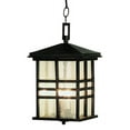 thumbnail image 2 of 4638 BK-Trans Globe Lighting-Craftsman - Two Light Outdoor Hanging Lantern  Black Finish with Seeded, 2 of 2