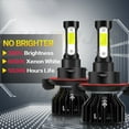 thumbnail image 6 of H13 9008 LED Headlight Bulbs High-Low Beam Kit 350% Brighter LED 6000K Bright White IP67, 2-Pack, 6 of 12