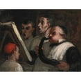 thumbnail image 3 of Honoré Daumier 24x20 Black Modern Framed Museum Art Print Titled - Le Lutrin (‘The Lectern’) (1864-1865), 3 of 5