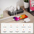 thumbnail image 2 of Protector contra sobretensiones Power Strip ZZJ 7 en 1 con cable de 6 pies, 3 AC, 2 USB A/C, 2 of 6
