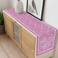 thumbnail image 4 of Valentine's Day Table Runner - 108 Inch Long, Kitchen Dining Table Runner Dresser Scarves, Pink Love Rustic Retro Abstract Art Farmhouse Decor for Coffee Tables Wedding Party Banquet, 4 of 8