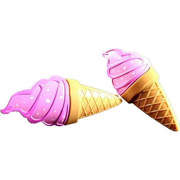 Pink Ice Cream Style Beach Towel Clips Jumbo Size for Beach Chair, Cruise Beach Patio, Pool Accessories for Chairs, Household Clip, Baby Stroller. by C&H Solutions