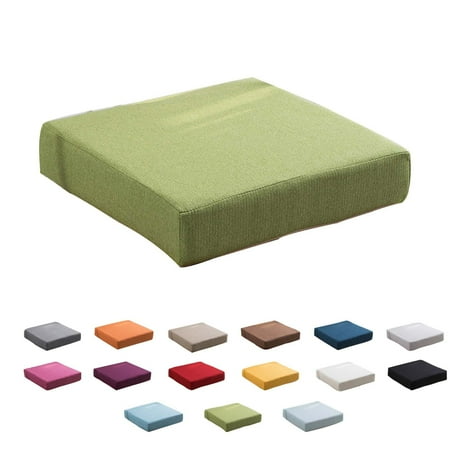 

Bench Cushion Square Detachable Non-Slip Thick Seat Cushion Chair Pad Suitable For Living Room Dining Room Office Bay Window-50x50x8cm(20x20x3inch)-green