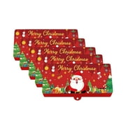 Cheapark Christmas Red Envelope Set - 10 Cards with 5pc/10pc Surprise Money Box, Holiday Gift Storage for Christmas Party Decor