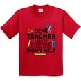 thumbnail image 3 of Inktastic Dear Teacher I Talk to Everyone So Moving My Seat Won't Help Youth T-Shirt, 3 of 5