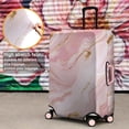 thumbnail image 4 of Pink Gold Marble Pattern Luggage Cover Fashion Suitcase Cover Baggage Covers Fit 25-28 Inch Luggage (Go Travel), 4 of 5