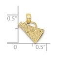 thumbnail image 4 of Auriga Fine Jewelry 10K Yellow Gold Megaphone with Handle Pendant for Women (L- 17.2mm, W- 7.6mm), 4 of 5