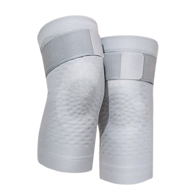 Un par de rodilleras de compresión para hombres y mujeres, recuperación de lesiones, ejercicio, ejercicio.