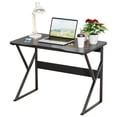 thumbnail image 5 of Fompes Home Office Desk,40-Inch Long Computer Desk with Storage Shelf, U-Shaped Legs,Modern Writing Desk,Black, 5 of 13