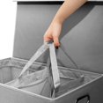 thumbnail image 3 of Safdie & Co. Panier A Linge Double Gris, 3 of 5