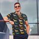 thumbnail image 4 of Fotbe Plaid Dachshund Camiseta Polo de Golf para Hombre con Estampado – Camisa Deportiva Transpirable con Cuello Abotonado-Small, 4 of 6