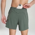 thumbnail image 4 of Men's 5" Running Shorts Quick Dry Athletic Workout Gym Shorts with Zipper Pockets, 4 of 9