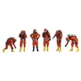 thumbnail image 4 of 6 Pieces 1/64 Scale People Figures Mini People Figurines for DIY Scene Decor Orange, 4 of 8